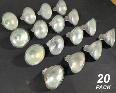 20 x 12V 50W MR16 Gu5.3 Halogen Light Lamp Globes Bulbs Dimmable OSRAM  - USED - Image 1 of 2