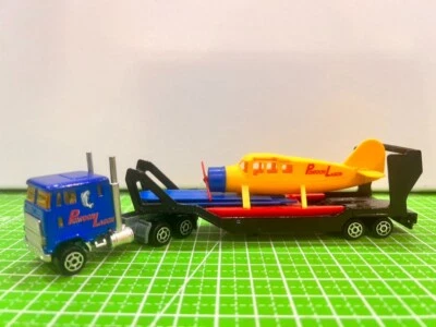 Majorette Pontoon Lagoon Semi W/Flatbed & Detachable Plane Made In France VHTF - Image 1 of 4