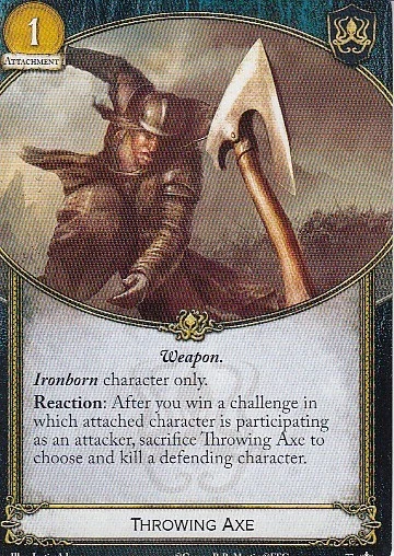 3 x Throwing Axe AGoT LCG 2.0 Game of Thrones Core set 77 - Image 1 of 1