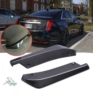 Carbon Fiber Rear Bumper JDM Fin Canard Splitter Lips For Cadillac Escalade CTS - Picture 1 of 11
