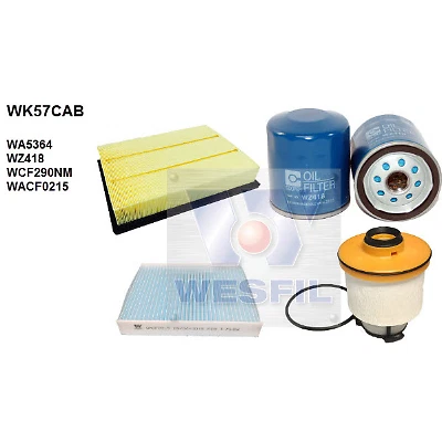 Wesfil Service Kit + cab For TOYOTA HILUX 2.4L TD, 2.8L TD. FORTUNER 2.8L TD. 10 - Image 1 of 1