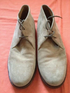 GEOX ITALIEAN BEIGE DESERT BOOTS SUEDE CHUKKA LEATHER 42 EU - 9 USA - Picture 1 of 10