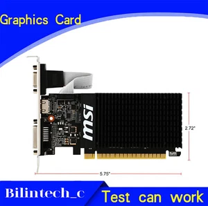 FOR MSI GT 710 DirectX 12 GT 710 2GD3H LP 2GB 64-Bit DDR3 Video Card - Picture 1 of 7