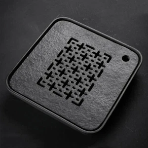 Gongfu Tea Tray Ujin Stone+Black Stoneware Ceramic Tea Tray Table Water Storage - Picture 1 of 12