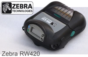 ZEBRA RW420 DRUCKER BATTERIE BLUETOOTH USB LABELPRINTER R4D-0UBA000E-00 TRAGBAR - Bild 1 von 4