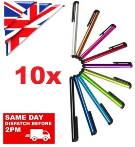 10 x STYLUS PENS for TOUCH SCREEN TABLET MOBILE SAMSUNG IPHONE IPAD HUAWEI Etc.