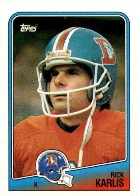 1988 Topps #29 Rich Karlis Denver Broncos - Image 1 of 2