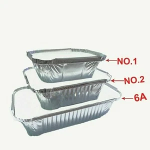 Aluminium Foil Containers & Lids No1,2 & 6A Hot Food Takeaway Chinese IndianMeal - Picture 1 of 13