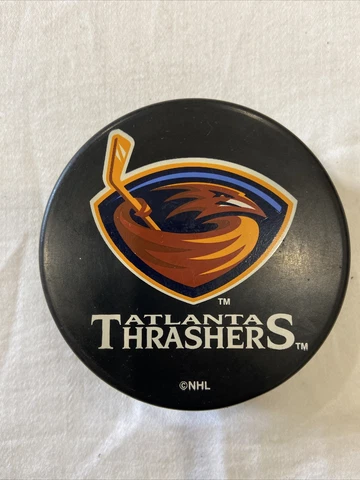 New Without Tags NHL Atlanta Thrashers Inglasco NHL Official Hockey Puck Cover