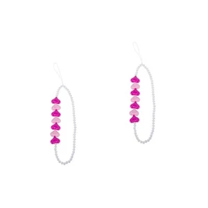 Set of 2 Mobile Phone Chain Pendant Cellphone Hanging Rope Beaded Wrist Strap - Zdjęcie 1 z 12