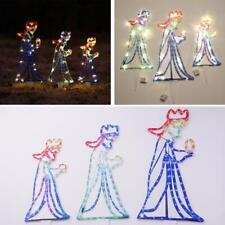Cuerda con motivo de silueta LED de tres reyes para exteriores de Navidad | Luz decorativa юο χγ ◇|