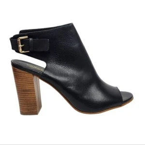 KURT GEIGER Leather Peep Toe Heel Sandals Women's 39/ 9 - Picture 1 of 13