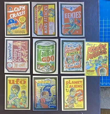 2016 Topps Mars Attacks ATTACKY PACKAGES Wacky Packages 1st Chase FOIL Set - Image 1 of 2