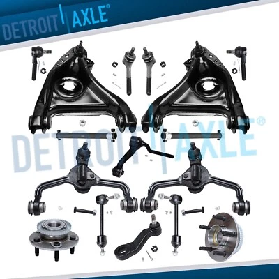 16pc Front Control Arm Wheel Hub Tierod for 95-96 Ford Crown Victoria Town Car - Image 1 of 4