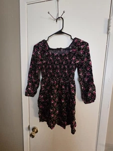 Place Mädchen Kleid schwarz geblümt Größe L 10/12 - Bild 1 von 7