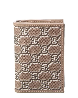 Cartera para mujer Gucci mediana Gg sombra lona y cuero beige Foto 1 de 4