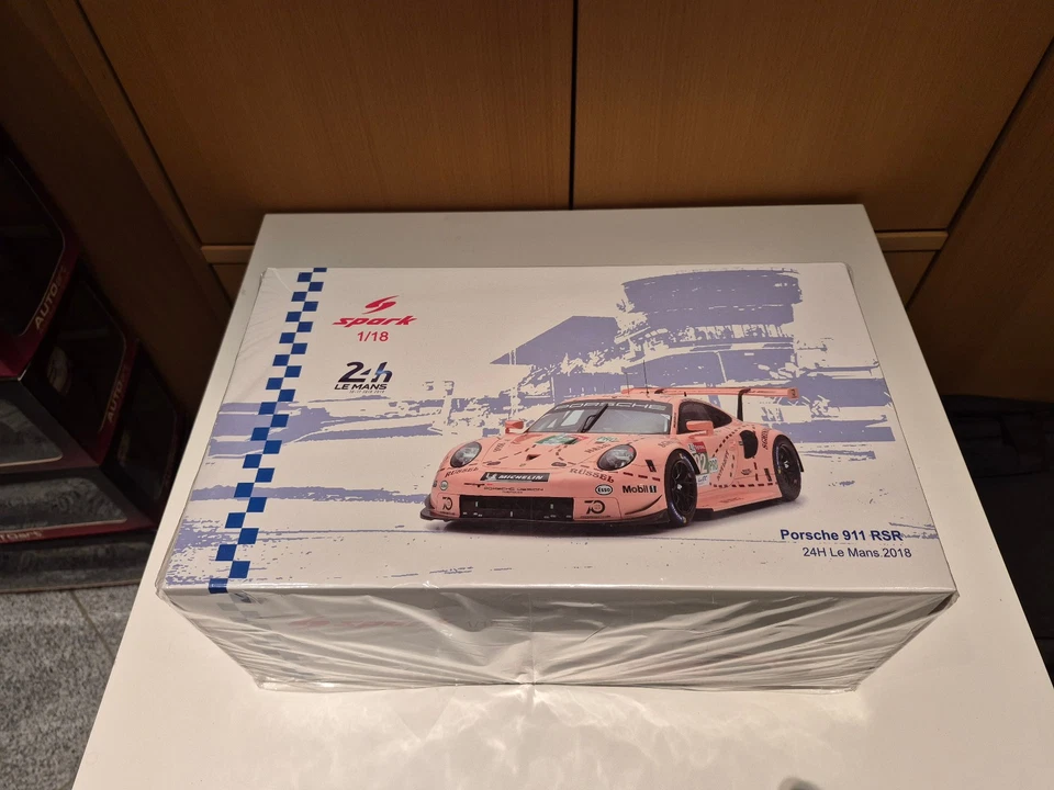 Spark 18S394 Porsche 911 RSR #92 Winner 24h Le Mans 2018 IMBALLO ORIGINALE 1:18 - Immagine 1 di 4