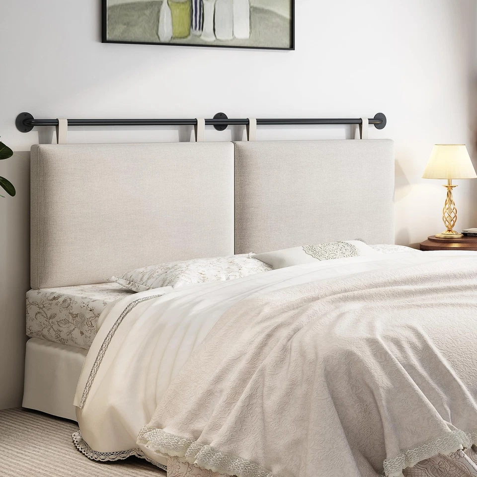 Cabeceros Cabecero Cama Queen Size Cabeceros Montados en la Pared para Cama con Línea... Foto 1 de 4