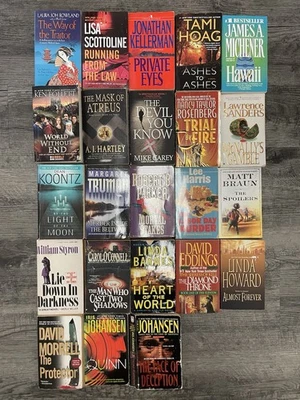 Lot of 23 Novels Thrillers Suspense Best Sellers Paperbacks Random Mixed Authors Foto 1 de 4