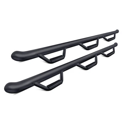 For Chevy Silverado 2500 HD 01-06 N-Fab 3" Wheel-to-Wheel Black Round Nerf Steps Foto 1 de 4