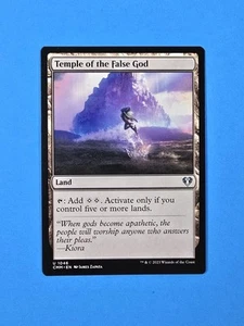 1x Temple Of The False God Commander Masters 2023 CMM Mtg Magic Land Card 1046 - Picture 1 of 2