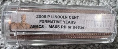 Roll of 2009-P Lincoln Formative Years Cent - ANACS MS65 RD or Better - Image 1 of 4
