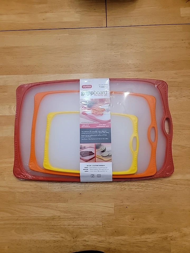 Juego de 3 tablas de cortar con borde antideslizante nunca abierto Foto 1 de 4