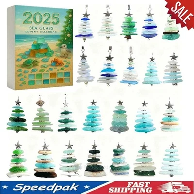 2D Christmas Tree Advent Calendar, Handmade  Miniature Christmas Tree Hot Sale - Image 1 of 4