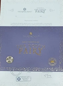 Greeting Card Letter from Tooth Fairy and 2013-D Washington Quarter Mt. Rushmore - Picture 1 of 11