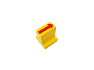 Lego® Duplo TRAIN Tracks Brick with Red Straight Arrow Pattern (TRAIN Tracks Tra - Picture 1 of 1