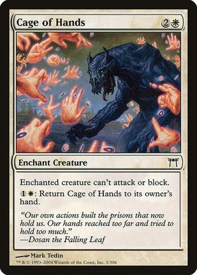CAGE OF HANDS - Champions of Kamigawa – MTG Magic the Gathering Card - Common - Image 1 of 4