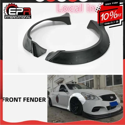 Para Infiniti G37 TP Estilo FRP Kit Cuerpo Ancho Guardabarros Delantero Llamaradas Guardabarros Piezas Foto 1 de 4
