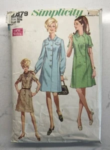 Vestido de Colección Simplicity Pattern #7879 Para Mujer Sencillo/Doble Pecho S 16.5 - Imagen 1 de 8