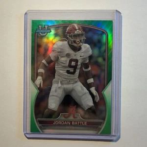 2022 Bowman University Cromo Jordan Batalla #/99 VERDE Refractor Alabama - Imagen 1 de 7