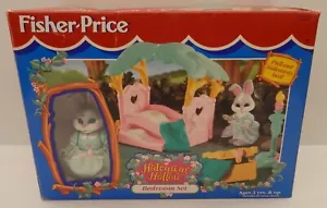 Juego de dormitorio Hideaway Hollows con conejito posable sin usar, en caja Fisher-Price de colección c.1996 - Imagen 1 de 3