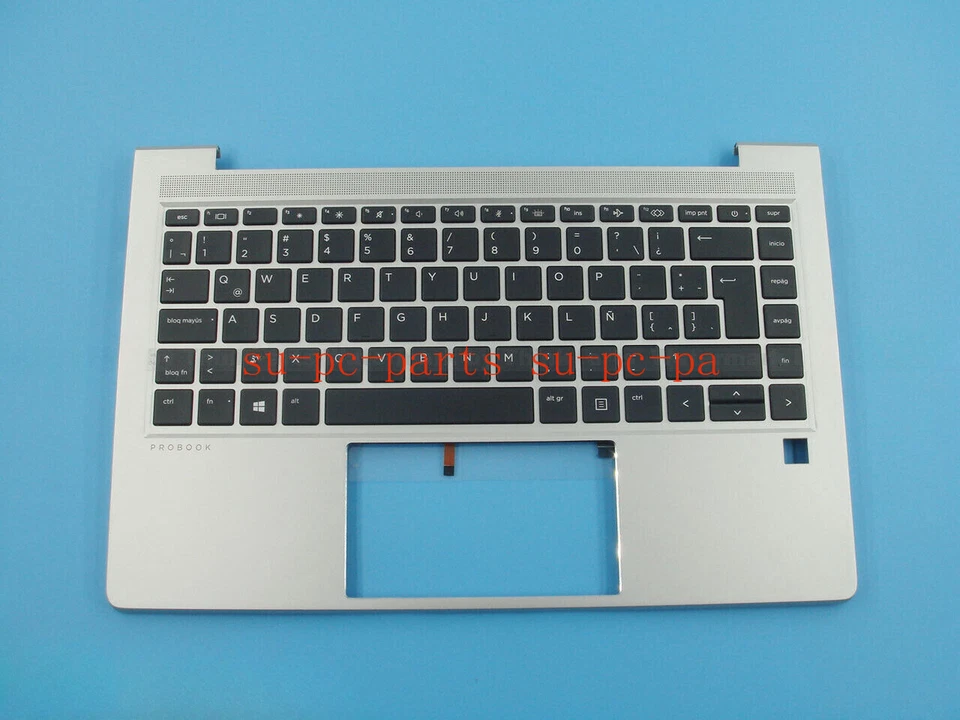 M23770-161 HP ProBook 440 445 G8 Palmrest Keyboard Bezel LTNA w/SD card