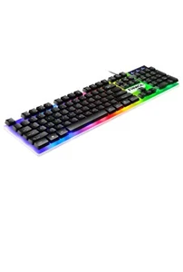 Wireless RGB gaming keyboard (Zwart/Wit) - Afbeelding 1 van 6