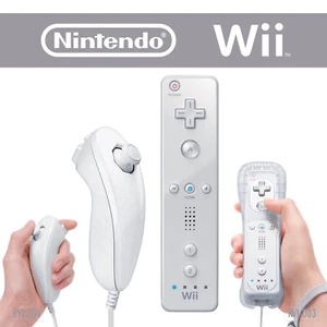 Mando a distancia / Nunchuk ORIGINAL Nintendo Wii (blanco / blanco) Motion Controller selección - Imagen 1 de 11