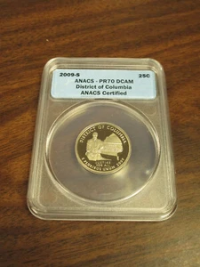 2009-S ANACS PR70 DCAM District of Columbia DC 25c Quarter USA Coin Uncirculated - Picture 1 of 4