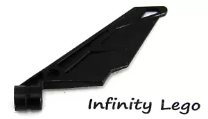 4 LEGO Black Wing with Axle Hole Ningago (61800) - 4 Pieces - Foto 1 di 1
