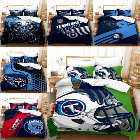 Tennessee Titans 3Pcs Bedding Set Fans Duvet/Comforter Cover Pillowcases Gift Cover