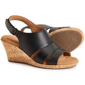 Rockport Briah Sling Wedge Leather Sandals for Women (Pick a Size) New with Box - Picture 1 of 5