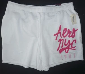 Aeropostale Aero NYC 1987 Boyfriend Fleece-Shorty-Shorts für Damen neu mit Etikett #5184 - Bild 1 von 3