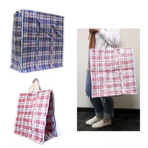 Large Tote Storage Bag Reusable Shopping Laundry Organizing Zipper Bag - Picture 1 of 1