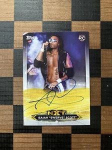 Swerve Scott Strickland RC 2020 NXT WWE AEW Auto Topps A-IS - Imagen 1 de 3
