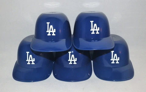 Lot of (5) LOS ANGELES DODGERS Ice Cream SUNDAE HELMETS New Baseball Mini Bowl Cover