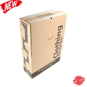 6 Count Storage Box Clothing Recycled Moving Organization Carrying Handles Home - Picture 1 of 3