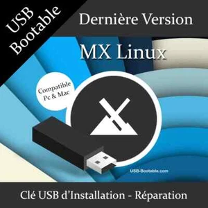 Clé USB Bootable MX Linux + Guide d'utilisation - Photo 1/1