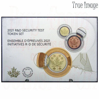2021 Royal Canadian Mint R&D Security Test 6-Token Set Behind the Scenes Canada - Image 1 of 4