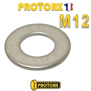 MEDIUM FLAT STAINLESS METAL WASHER M12 x (5 to 20pcs) | (13mm x 27mm x 2.5mm) - Picture 1 of 5